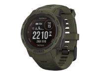 Garmin Instinct Solar - Tactical Edition - moss - sportsur med bånd - silikon - moss - håndleddstørrelse: 132-224 mm - monokrom - Bluetooth, ANT+ - 53 g