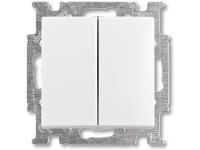 ABB-basic55 Kroneafbryder, mat hvid, 10A, 1 modul, leveresinklusive tangenter