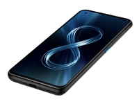 ASUS Zenfone 8 - 5G smarttelefon - dobbelt-SIM - RAM 8 GB / 256 GB - OLED-display - 5.92 - 2400 x 1080 piksler (120 Hz) - 2x bakkameraer 64 MP, 12 MP - front camera 12 MP - obsidiansvart