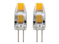 Eglo - LED-lyspære - G4 - 1.2 W - klasse G - varmt hvitt lys - 2700 K - gjennomsiktig (en pakke 2)