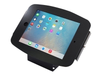 Compulocks Space 45° iPad 9.7 Wall Mount / Counter Top Kiosk Black - Innhegning - for nettbrett (Tyverisikker) - aluminium - svart - veggmonterbar, skrivebordsstativ - for Apple iPad (3. generasjon) iPad 2 iPad Air iPad Air 2 iPad with Retina di