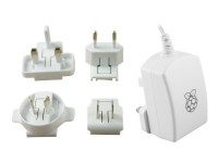Raspberry Pi T5875DV - Strømadapter - 13 watt - 2.5 A (Micro-USB type B) - hvit