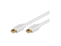 Goobay 2m Mini DisplayPort Cable, 2 m, Mini DisplayPort, Mini DisplayPort, Hankjønn, Hankjønn, Hvit