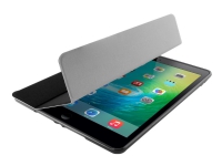PURO Zeta Slim Plasma - Lommebok for nettbrett - silikon - svart - 9.7 - for Apple 9.7-inch iPad (5. generasjon)