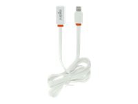 Jupio - Lightning-kabel - Lightning hann til USB hunn - 1 m - flat - for Apple iPad/iPhone/iPod (Lightning)