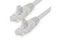 StarTech.com 7m LSZH CAT6 Ethernet Cable, 10 Gigabit Snagless RJ45 100W PoE Network Patch Cord with Strain Relief, CAT 6 10GbE UTP, Grey, Individually Tested/ETL, Low Smoke Zero Halogen - Category 6 - 24AWG (N6LPATCH7MGR) - Koblingskabel - RJ-45 (han