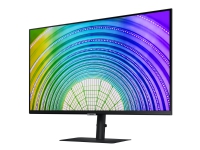Samsung S32A600UUU - S60A Series - LED-skjerm - 32 - 2560 x 1440 QHD @ 75 Hz - VA - 300 cd/m² - 3000:1 - HDR10 - 5 ms - HDMI, DisplayPort, USB-C - svart