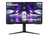 Samsung Odyssey G3 S24AG322NU - LED-skjerm - 24 - 1920 x 1080 Full HD (1080p) @ 165 Hz - VA - 250 cd/m² - 3000:1 - 1 ms - HDMI, DisplayPort - svart