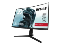 iiyama G-MASTER Red Eagle GB2766HSU-B1 - LED-skjerm - kurvet - 27 - 1920 x 1080 Full HD (1080p) @ 165 Hz - VA - 250 cd/m² - 3000:1 - 1 ms - 2xHDMI, DisplayPort - høyttalere - matt svart
