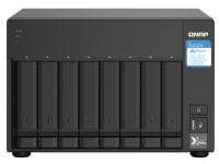 QNAP TS-832PX, NAS, Tower, Annapurna Labs, AL324, 48 TB, Aluminium, Sort