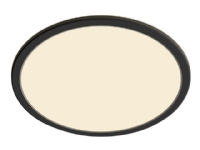 Philips Superslim CL550 - Vegg/taklampe - LED - 15 W - 2700 K - rund - svart