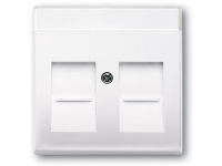 ABB-basic55 Afdækning til dataudtag, mat hvid, 1 modul