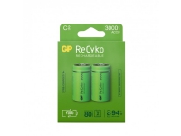GP Batteries ReCyko, Oppladbart batteri, C, Nikkelmetallhydrid (NiMH), 1,2 V, 2 stykker, 3000 mAh