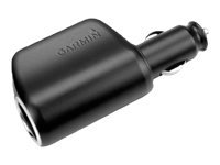 Garmin High-speed Multi-charger - Bilstrømadapter - 2 utgangskontakter (USB) - for Garmin Speak Plus Dash Cam 46, 47, 56, 57, 66, 67, Mini, Mini 2 VIRB 360, Ultra 30