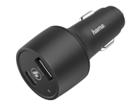 Hama Prime Line - Bilstrømadapter - 42 watt - 3 A - QC 3.0 (USB, USB-C) - svart