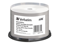 Verbatim DataLifePlus - 50 x DVD-R - 4.7 GB 16x - blekkstråleskrivbar overflate, bred skrivbar overflate - spindel