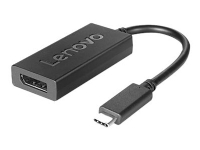 Lenovo - USB / DisplayPort-adapter - USB-C (hann) til DisplayPort (hunn) - DisplayPort 1.2a - 4K-støtte - for ThinkBook 14s Yoga G2 IAP ThinkPad L13 Yoga Gen 3 P1 Gen 5 T14s Gen 3 X1 Nano Gen 2