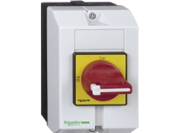 SCHNEIDER ELECTRIC Sikkerhedsafbryder 3 polet 5,5kW/16A Kapslet IP65, kan aflåses Rødt drejegreb