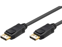 goobay - DisplayPort-kabel - DisplayPort (hann) til DisplayPort (hann) - 2 m - låst - svart