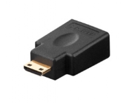 Goobay 68841, 19-pin mini HDMI M, 19-pin HDMI FM, Svart