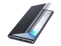 Samsung Clear View Cover EF-ZN970 - Lommebok for mobiltelefon - svart - for Galaxy Note10, Note10 (Unlocked)