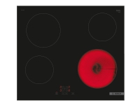 Bosch Serie | 4 PKE611BA2E - Keramisk komfyrtopp - 4 plater - Nisje - bredde: 56 cm - dybde: 49 cm - svart - uten ramme