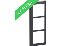 LAURITZ KNUDSEN FUGA SOFT designramme 3 modul lodret, koksgrå.