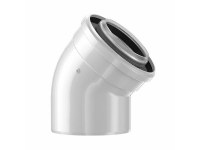 NY model marts 20.Bosch DN60/100 Balanceret aftræksbøjning - 45° Obs 1 stk pr kasse