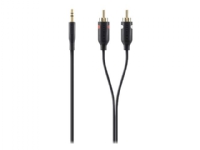 Belkin - Lydkabel - RCA x 2 hann til ministereojakk hann - 2 m - dobbeltisolert