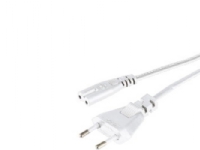 Hama - Strømkabel - IEC 60320 C7 til Europlug (hann) - 5 m - formstøpt - hvit