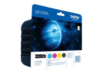 Brother LC1280XL Value Pack - 4-pack - svart, gul, cyan, magenta - original - blekkpatron - for Brother MFC-J5910DW, MFC-J6510DW, MFC-J6710DW, MFC-J6910DW