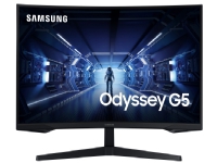 Samsung Odyssey G5 C27G53TQWR - G55T Series - LED-skjerm - kurvet - 27 - 2560 x 1440 WQHD @ 144 Hz - VA - 250 cd/m² - 2500:1 - 1 ms - HDMI, DisplayPort - svart