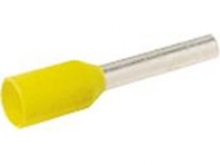Isoleret terminalrør A1-6ET, 1mm2 L6, Gul - (100 stk.)