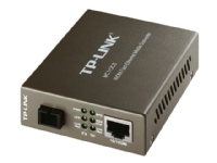 TP-Link MC112CS - Fibermedieomformer - 100Mb LAN - 10Base-T, 100Base-FX, 100Base-TX - RJ-45 / SC-enkeltmodus - opp til 20 km - 1310 (TX) / 1550 (RX) nm