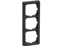 LAURITZ KNUDSEN FUGA® ramme Baseline 63 3 modul, koksgrå.