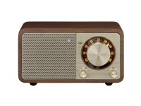 Bordradio Sangean WR-7 Genuine Mini FM genopladelig Kirsebær