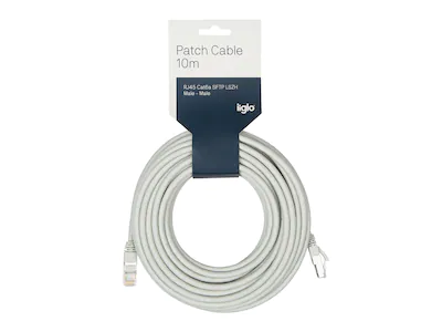Nettverkskabel Cat6a grå 10m