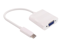 MicroConnect - Ekstern videoadapter - USB-C 3.1 - VGA - hvit