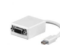 Goobay Mini DP / VGA, SB, VGA (D-Sub), Mini DisplayPort, Hankjønn, Hunkjønn, Hvit, 1 stykker