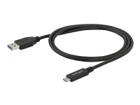 StarTech.com USB to USB C Cable - 1m / 3 ft - 5Gbps - USB A to USB C - USB Type C - USB Cable Male to Male - USB C to USB (USB315AC1M) - USB-kabel - USB (hann) til USB-C (hann) - USB 3.0 - 1 m - svart - for P/N: HB30A3A1CST, HB30C3A1CST, HB30C5A2CSC,