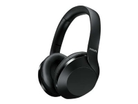 Philips Performance TAPH802BK - Hodetelefoner med mikrofon - full størrelse - Bluetooth - trådløs - 3,5 mm jakk - svart