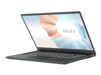 MSI Modern 15 A5M-231NEU - AMD Ryzen 5 5500U / 2.1 GHz - Win 11 Pro - Radeon Graphics - 8 GB RAM - 256 GB SSD NVMe - 15.6 1920 x 1080 (Full HD) - Wi-Fi 6E - kullgrå