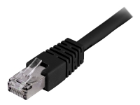 DELTACO - Koblingskabel - RJ-45 (hann) til RJ-45 (hann) - 1 m - FTP - CAT 6 - svart