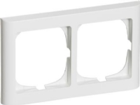 LAURITZ KNUDSEN FUGA® ramme Softline 63 1 modul, dobbelt vandret, hvid.