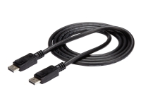 StarTech.com DisplayPort 1.2 Cable w/ Latches - 6ft / 2m - HBR2 - 4K x 2K Display - Certified DP to DP Video Cable M/M (DISPLPORT6L) - DisplayPort-kabel - DisplayPort (hann) til DisplayPort (hann) - 1.8 m - låst - svart - for P/N: DK31C3HDPDUE, DKM30