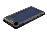 Sandberg Outdoor Solar Powerbank 10000 - Solenergibank - 10000 mAh - 37 Wh - 3 A (USB, USB-C) - på kabel: Micro-USB, USB-C