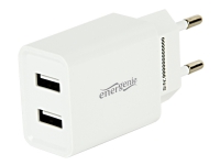 EnerGenie - Strømadapter - 2.1 A - 2 utgangskontakter (2 x USB) - hvit
