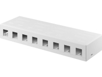 Goobay 79426 Keystone Leergehäuse 8-Port Schwarz, 216 mm, 89 mm, 30 mm