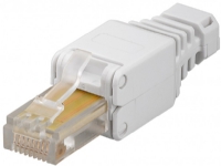 Goobay CAT 5/6 RJ45, RJ45, Beige, Gull, 15 mm, 52,7 mm, 14,6 mm
