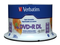 Verbatim - 50 x DVD+R DL - 8.5 GB (240 min) 8x - skrivbar overflate - spindel